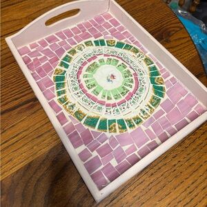 Gorgeous mosaic serving tray decor coffee table decor